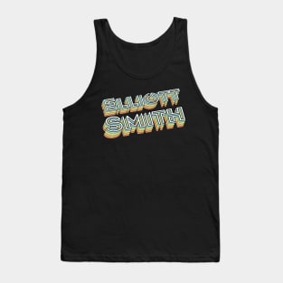 Elliott Smith Retro Typography Faded Style Tank Top